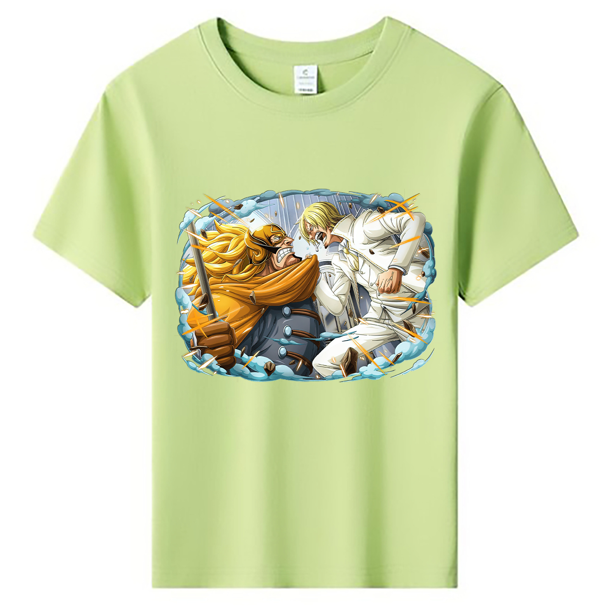 （画像用） ワンピース サンジ ONE PIECE Sanji 綿100％キッズTシャツ（フロントプリント）